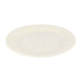 Plato de Papel Blanco Biodegradable Ø18 cm (1000 Uds)