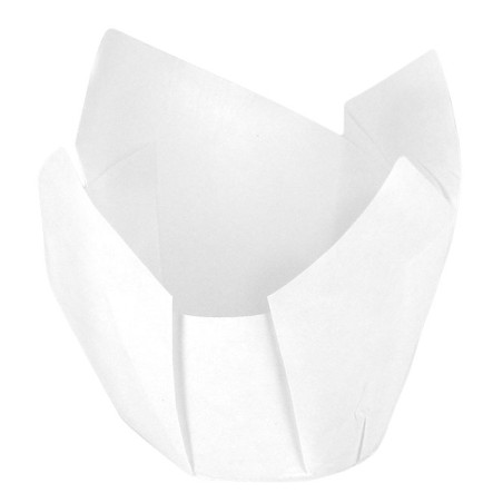 Cápsula Muffin Tulipa Ø50x42/72 mm Blanca (3.600 Uds)