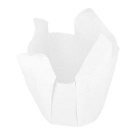 Cápsula Muffin Tulipa Ø50x50/80 mm Blanca (125 Uds)