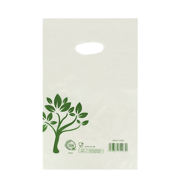 Bolsa Asa Troquelada Home Compost “Be Eco!” 20x33cm (3.000 Uds)