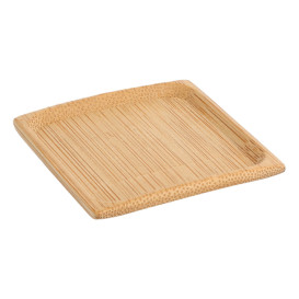 Plato Degustacion de Bambu Cuadrado 6x6cm (24 Uds)