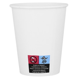 Vaso Cartón ECO 8 Oz/240ml Blanco Ø8cm (1.000 Uds)