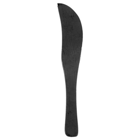 Cuchillo de Bambú Degustación Negro 9cm (500 Uds)