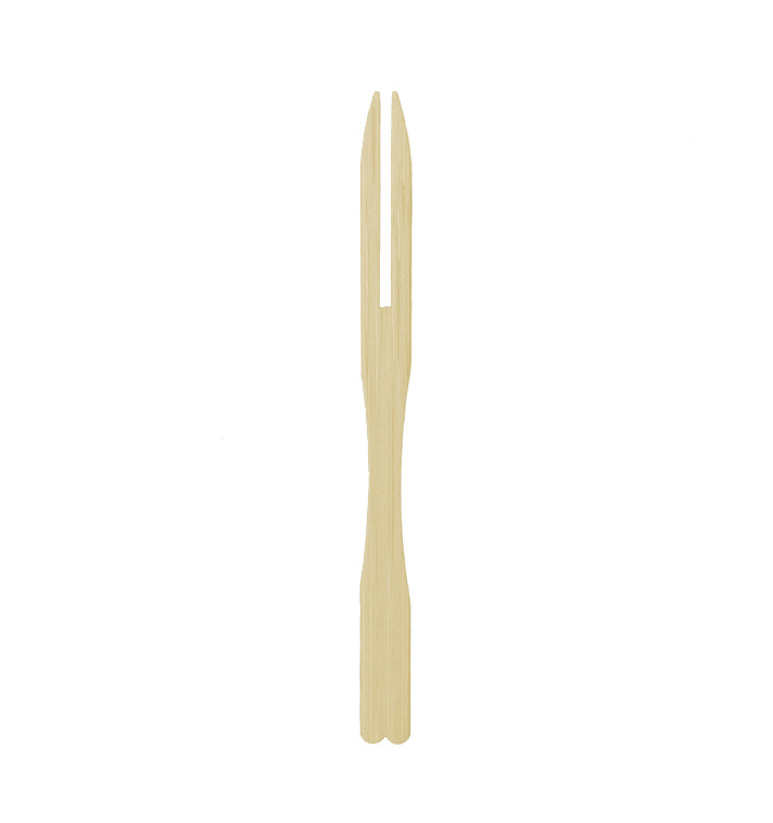 Mini Tenedor de Bambu Degustación 90mm (10000 Uds)