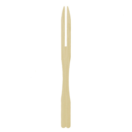 Mini Tenedor de Bambú Degustación 9cm (1.200 Uds)