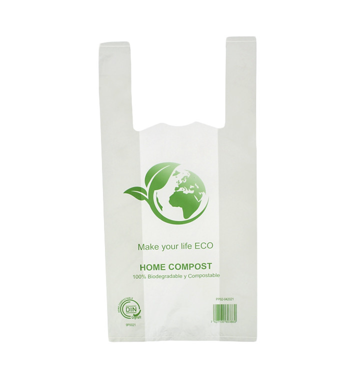 Bolsa Plástico Camiseta Bio Home Compost 30x40cm (100 Uds)