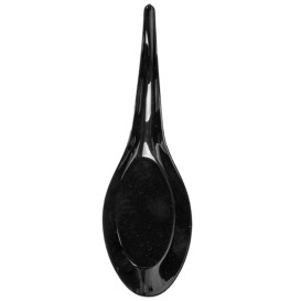 Cuchara Degustacion Plastico Negro 12 cm (100 Uds)