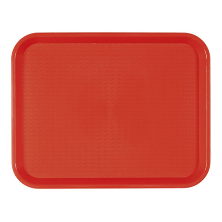 Bandeja PP Fast Food Roja 30,4x41,4cm (24 Uds)