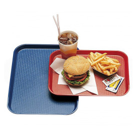 Bandeja de Plastico Fast Food Roja 30,4x41,4cm (24 Uds)