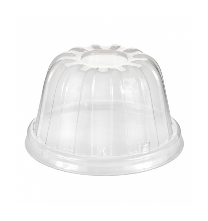 Tapa Alta de Plastico PS Transparente Ø8,9cm (50 Uds)