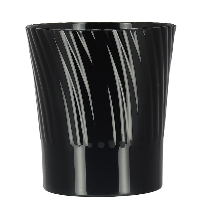 Vaso Plastico Degustacion Negro 165ml (12 Uds)