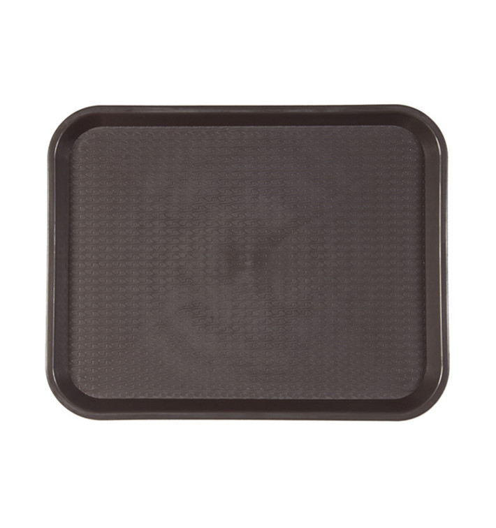 Bandeja de Plastico Fast Food Chocolate 30,4x41,4cm (24 Uds)