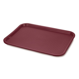 Bandeja de Plastico Fast Food Burdeos 27,5x35,5cm (24 Uds)