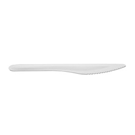 Cuchillo de Caña de Azúcar Blanco 16cm (50 Uds)