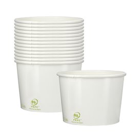 Tarrina de Cartón para Helados Ecológica 260ml (1.320 Uds)