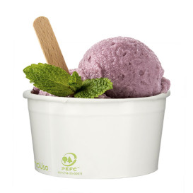 Tarrina de Cartón para Helados Ecológica 175ml (2.000 Uds)