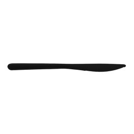 Cuchillo Reutilizable PP Mineral “Hércules” Negro 185mm (1.000 Uds)