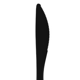 Cuchillo Reutilizable PP Mineral “Hércules” Negro 185mm (1.000 Uds)