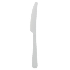 Cuchillo Reutilizable PP Mineral “Gaia” Blanco 197mm (1.200 Uds)