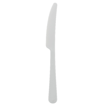 Cuchillo Reutilizable Durable PP Mineral "Plus" Blanco 19,8cm (1.200 Uds)