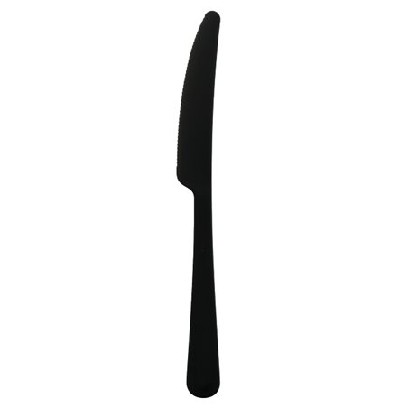 Cuchillo Reutilizable Durable PP Mineral "Plus" Negro 19,8cm (200 Uds)