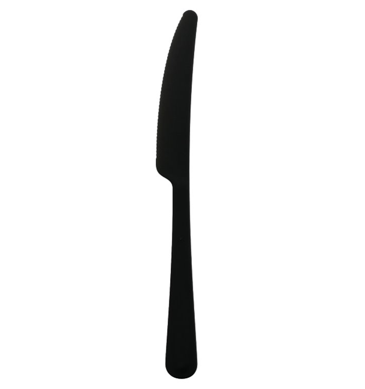 Cuchillo Reutilizable PP Mineral “Gaia” Negro 197mm (1.200 Uds)