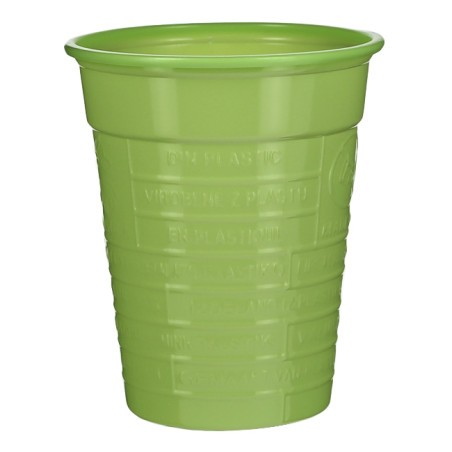 Vaso de Plástico PS Verde Lima 200ml (50 Uds)