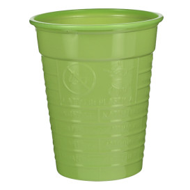 Vaso de Plástico PS Verde Lima 200ml Ø7cm (50 Uds)