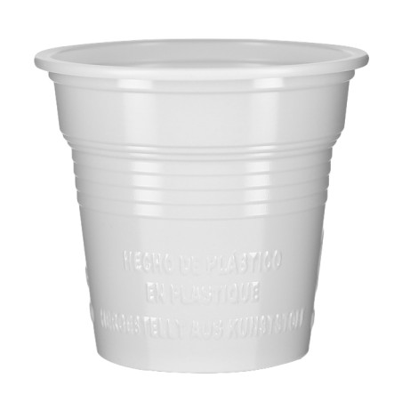 Vaso de Plástico PS Blanco 80ml Ø5,7cm (4.800 Uds)