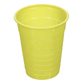 Vaso de Plástico PS Amarillo 200ml Ø7cm (1.500 Uds)