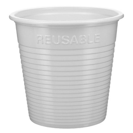 Vaso Reutilizable Económico PS Blanco 230ml (420 Uds)