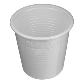 Vaso Reutilizable Económico PS Blanco 160ml (30 Uds)