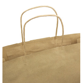 Bolsa Papel Kraft con Asas 100g/m² 32+12x40cm (200 Uds)