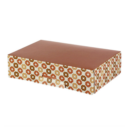 Caja para Dulces y Bombones Coral 19,5x13,5x5,3cm 500g (150 Uds)