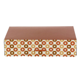 Caja para Dulces y Bombones Coral 19,5x13,5x5,3cm (600 Uds)