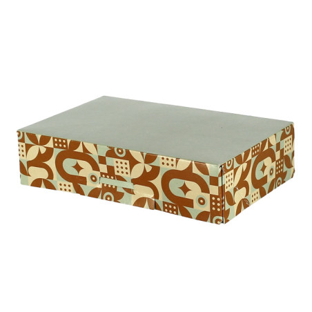 Caja para Dulces Menta Chocolate 17,5x11,5x4,7cm 500g (25 Uds)