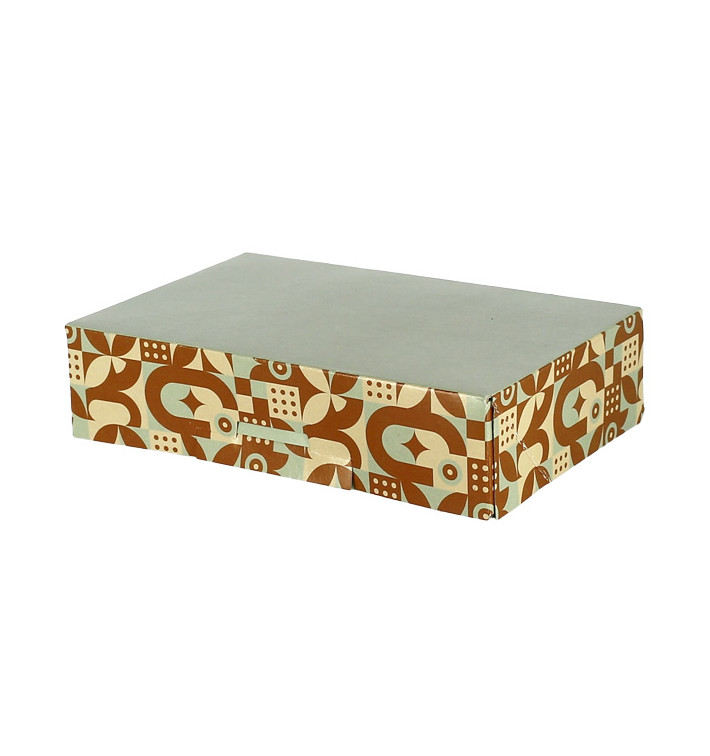 Caja para Dulces Menta Chocolate 17,5x11,5x4,7cm (600 Uds)