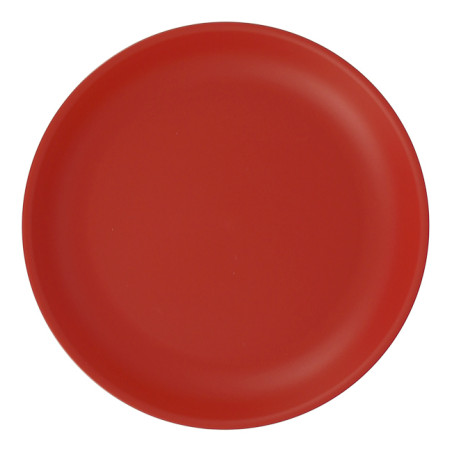 Plato Reutilizable Durable PP Mineral Rojo Ø21cm (6 Uds)