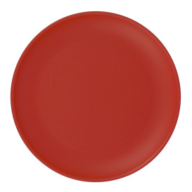 Plato Reutilizable Durable PP Mineral Rojo Ø23,5cm (6 Uds)