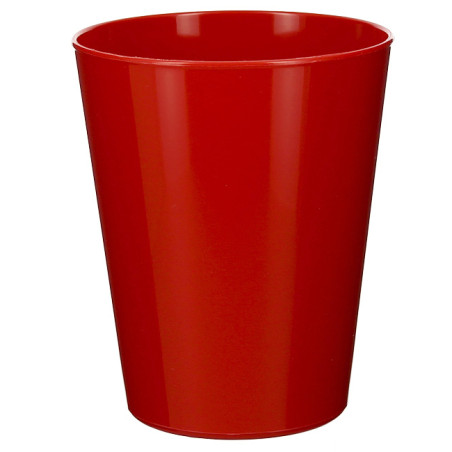 Vaso Reutilizable Durable PP Mineral Rojo 330ml (6 Uds)