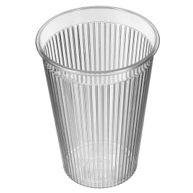 Vaso "Ribbed" PS Transparente 200 ml (25 Unidades)