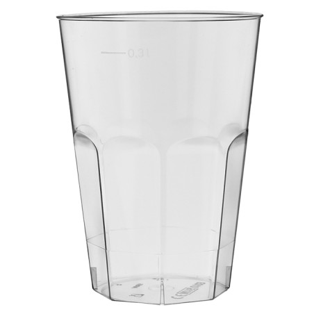 Vaso de Plástico Transparente PS Cristal Deco 300ml (30 Uds)