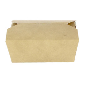 Caja Americana Pequeña Kraft 10,7x8,65x4,5cm 400ml (50 Uds)