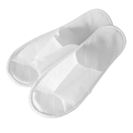 Zapatilla en TST de PP Abierta Blanco Suela EVA (25 Pares)