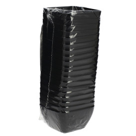 Bol de Plástico Degustacion Negro 5x5x3 cm 75ml (200 Uds)