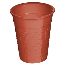 Vaso de Plástico PS Rojo 200ml Ø7cm (50 Uds)