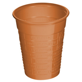 Vaso de Plástico PS Naranja 200ml Ø7cm (1.500 Uds)