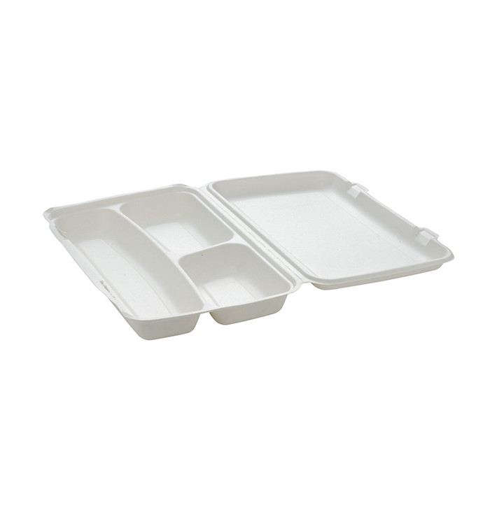 Envase MenuBox Caña de Azúcar Blanco 3C 380x483x61,5mm (100 Uds)