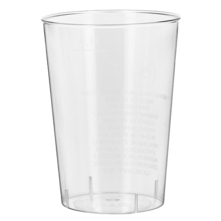 Vaso de Plástico Transparente PS Cristal 130ml (1.400 Uds)