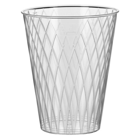 Vaso Reutilizable PS Cristal Rombos 200ml (1.000 Uds)